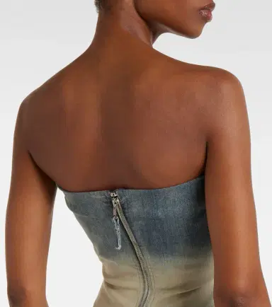 Rick Owens Denim bustier dress | Thumbnail 3 Rick Owens Denim bustier dress | Thumbnail 3