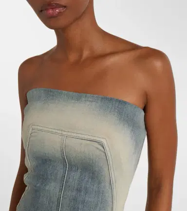 Rick Owens Denim bustier dress | Thumbnail 6 Rick Owens Denim bustier dress | Thumbnail 6