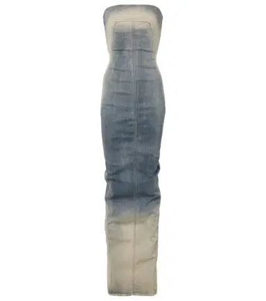 Rick Owens Denim bustier dress | Thumbnail 1 Rick Owens Denim bustier dress | Thumbnail 1