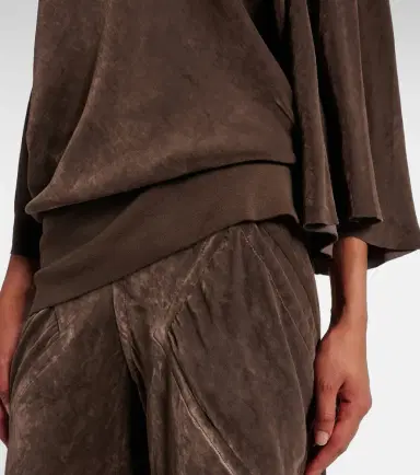 Rick Owens Draped crêpe top | Thumbnail 3 Rick Owens Draped crêpe top | Thumbnail 3