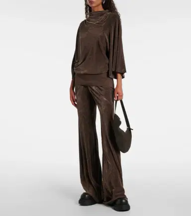 Rick Owens Draped crêpe top | Thumbnail 6 Rick Owens Draped crêpe top | Thumbnail 6