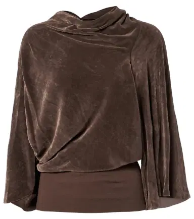 Rick Owens Draped crêpe top | Thumbnail 1 Rick Owens Draped crêpe top | Thumbnail 1