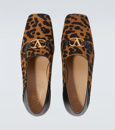 Valentino Garavani Babouche Fauve Éclat calf hair loafers | Thumbnail 2 Valentino Garavani Babouche Fauve Éclat calf hair loafers | Thumbnail 2