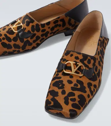 Valentino Garavani Babouche Fauve Éclat calf hair loafers | Thumbnail 5 Valentino Garavani Babouche Fauve Éclat calf hair loafers | Thumbnail 5