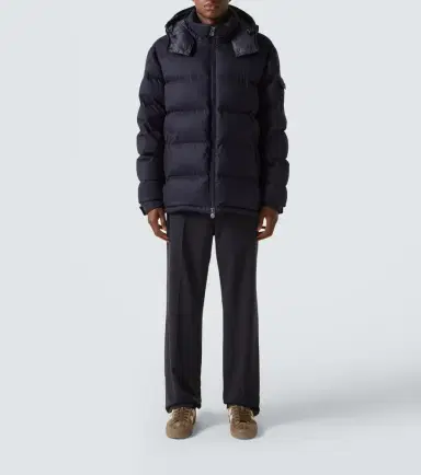 Moncler ontgenevre wool flannel down jacket | Thumbnail 2 Moncler ontgenevre wool flannel down jacket | Thumbnail 2