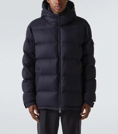 Moncler ontgenevre wool flannel down jacket | Thumbnail 4 Moncler ontgenevre wool flannel down jacket | Thumbnail 4