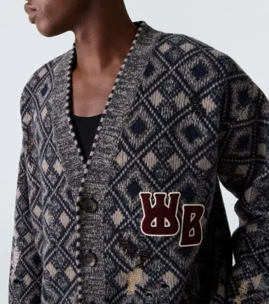 Wales Bonner Sibling oversized wool cardigan | Thumbnail 2 Wales Bonner Sibling oversized wool cardigan | Thumbnail 2