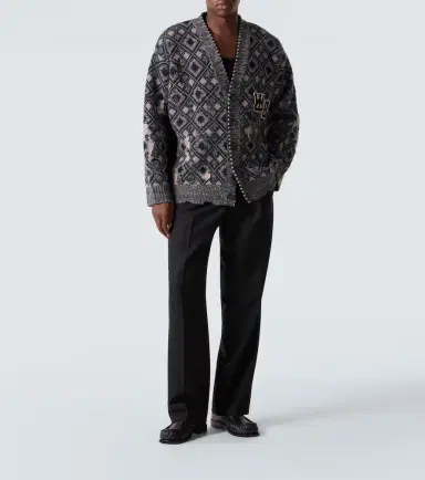 Wales Bonner Sibling oversized wool cardigan | Thumbnail 3 Wales Bonner Sibling oversized wool cardigan | Thumbnail 3