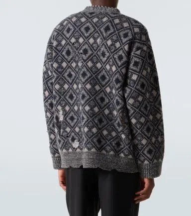 Wales Bonner Sibling oversized wool cardigan | Thumbnail 4 Wales Bonner Sibling oversized wool cardigan | Thumbnail 4