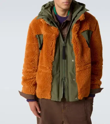 Sacai Wool-blend and canvas jacket | Thumbnail 6 Sacai Wool-blend and canvas jacket | Thumbnail 6