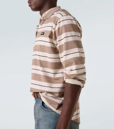 Miu Miu Striped cotton jersey polo shirt | Thumbnail 2 Miu Miu Striped cotton jersey polo shirt | Thumbnail 2