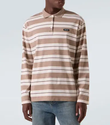 Miu Miu Striped cotton jersey polo shirt | Thumbnail 4 Miu Miu Striped cotton jersey polo shirt | Thumbnail 4