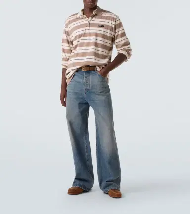 Miu Miu Striped cotton jersey polo shirt | Thumbnail 5 Miu Miu Striped cotton jersey polo shirt | Thumbnail 5