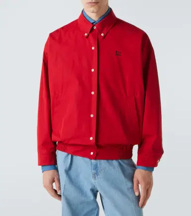 Miu Miu Cotton poplin blouson | Thumbnail 6 Miu Miu Cotton poplin blouson | Thumbnail 6