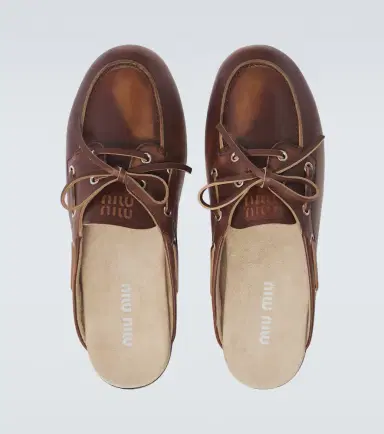 Miu Miu Leather mules | Thumbnail 5 Miu Miu Leather mules | Thumbnail 5