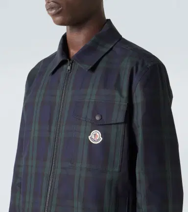 Moncler Checked cotton jacket | Thumbnail 3 Moncler Checked cotton jacket | Thumbnail 3