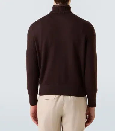Moncler Paneled suede and wool jacket | Thumbnail 2 Moncler Paneled suede and wool jacket | Thumbnail 2