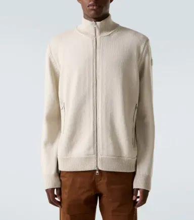 Moncler Wool zip-up sweater | Thumbnail 3 Moncler Wool zip-up sweater | Thumbnail 3