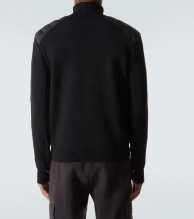 Moncler Grenoble Down-paneled zip-up cardigan | Thumbnail 3 Moncler Grenoble Down-paneled zip-up cardigan | Thumbnail 3