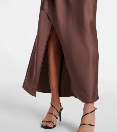 Simkhai Talita draped satin wrap dress | Thumbnail 2 Simkhai Talita draped satin wrap dress | Thumbnail 2