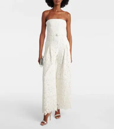 Simkhai Rebecca strapless lace jumpsuit | Thumbnail 3 Simkhai Rebecca strapless lace jumpsuit | Thumbnail 3