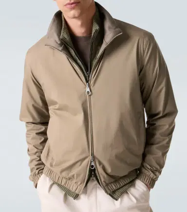 Loro Piana Reversible cashmere-trimmed bomber jacket | Thumbnail 3 Loro Piana Reversible cashmere-trimmed bomber jacket | Thumbnail 3