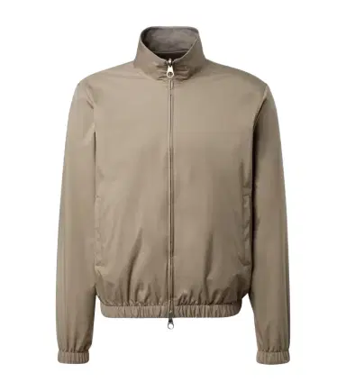 Loro Piana Reversible cashmere-trimmed bomber jacket | Thumbnail 1 Loro Piana Reversible cashmere-trimmed bomber jacket | Thumbnail 1