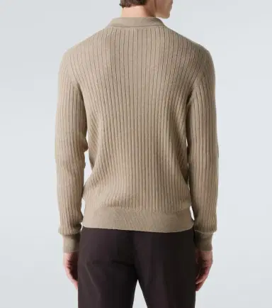 Loro Piana Ribbed-knit cashmere polo sweater | Thumbnail 3 Loro Piana Ribbed-knit cashmere polo sweater | Thumbnail 3