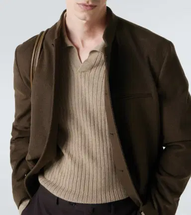 Loro Piana Ribbed-knit cashmere polo sweater | Thumbnail 5 Loro Piana Ribbed-knit cashmere polo sweater | Thumbnail 5
