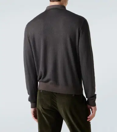 Loro Piana Jacaranda wool and silk polo shirt | Thumbnail 3 Loro Piana Jacaranda wool and silk polo shirt | Thumbnail 3