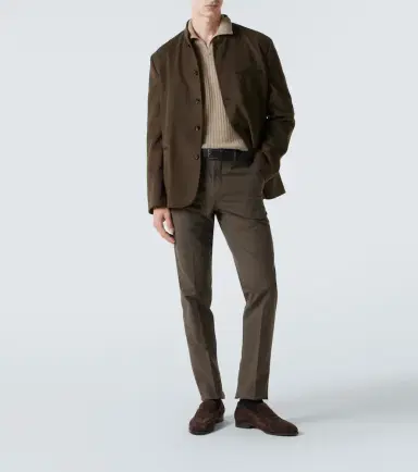 Loro Piana Carlo cotton-blend chinos | Thumbnail 3 Loro Piana Carlo cotton-blend chinos | Thumbnail 3