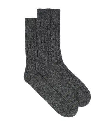 Loro Piana Treccia cable-knit cashmere socks | Thumbnail 1 Loro Piana Treccia cable-knit cashmere socks | Thumbnail 1