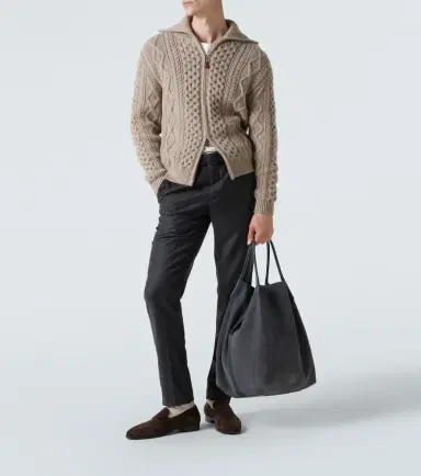 Loro Piana Carlo wool and cashmere straight pants | Thumbnail 3 Loro Piana Carlo wool and cashmere straight pants | Thumbnail 3