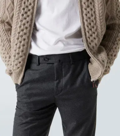 Loro Piana Carlo wool and cashmere straight pants | Thumbnail 4 Loro Piana Carlo wool and cashmere straight pants | Thumbnail 4