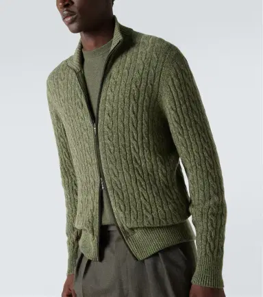 Loro Piana Cable-knit cashmere zip-up sweater | Thumbnail 3 Loro Piana Cable-knit cashmere zip-up sweater | Thumbnail 3