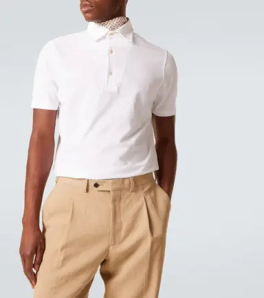Loro Piana Brenna cotton piqué polo shirt | Thumbnail 4 Loro Piana Brenna cotton piqué polo shirt | Thumbnail 4