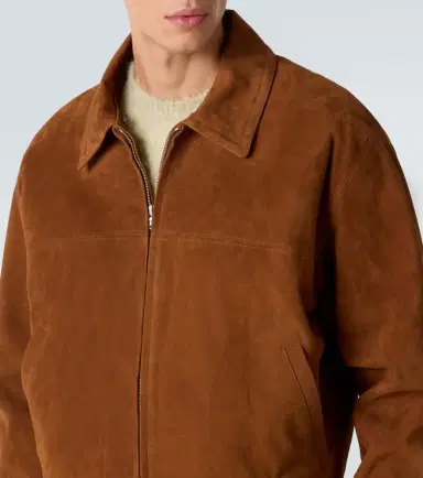 Auralee Shearling-trimmed suede blouson jacket | Thumbnail 6 Auralee Shearling-trimmed suede blouson jacket | Thumbnail 6