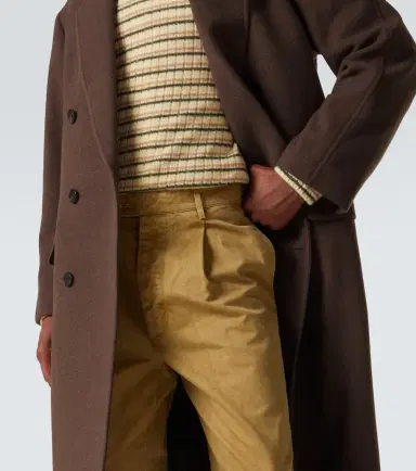 Auralee Double-breasted wool coat | Thumbnail 2 Auralee Double-breasted wool coat | Thumbnail 2
