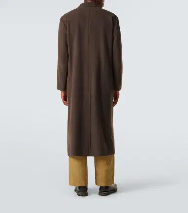 Auralee Double-breasted wool coat | Thumbnail 4 Auralee Double-breasted wool coat | Thumbnail 4