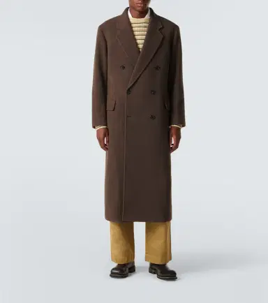 Auralee Double-breasted wool coat | Thumbnail 5 Auralee Double-breasted wool coat | Thumbnail 5