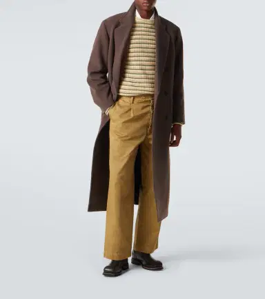 Auralee Double-breasted wool coat | Thumbnail 6 Auralee Double-breasted wool coat | Thumbnail 6