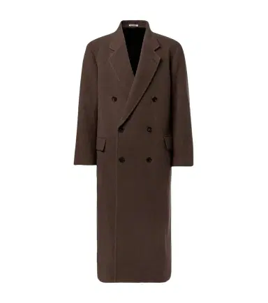Auralee Double-breasted wool coat | Thumbnail 1 Auralee Double-breasted wool coat | Thumbnail 1