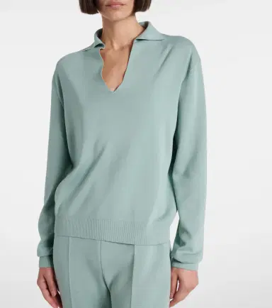 Loro Piana Silk and cotton polo sweater | Thumbnail 3 Loro Piana Silk and cotton polo sweater | Thumbnail 3