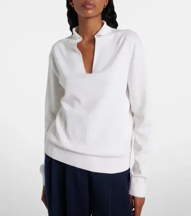Loro Piana Silk and cotton polo sweater | Thumbnail 5 Loro Piana Silk and cotton polo sweater | Thumbnail 5