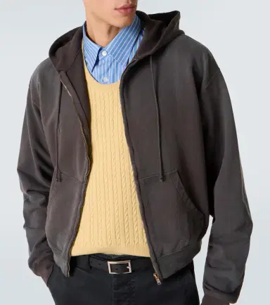 Auralee Cotton jersey hoodie | Thumbnail 2 Auralee Cotton jersey hoodie | Thumbnail 2