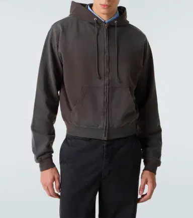 Auralee Cotton jersey hoodie | Thumbnail 4 Auralee Cotton jersey hoodie | Thumbnail 4