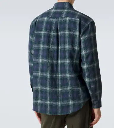 Auralee Checked wool shirt | Thumbnail 4 Auralee Checked wool shirt | Thumbnail 4