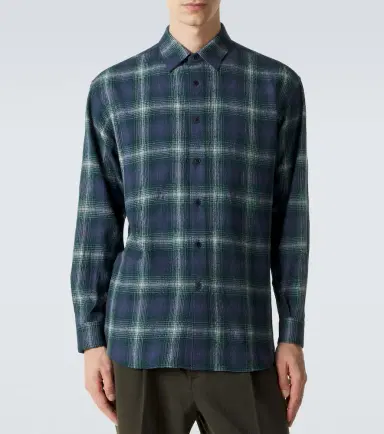 Auralee Checked wool shirt | Thumbnail 5 Auralee Checked wool shirt | Thumbnail 5