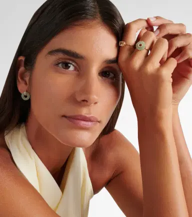 Mateo 14kt gold ring with jade and diamonds | Thumbnail 4 Mateo 14kt gold ring with jade and diamonds | Thumbnail 4