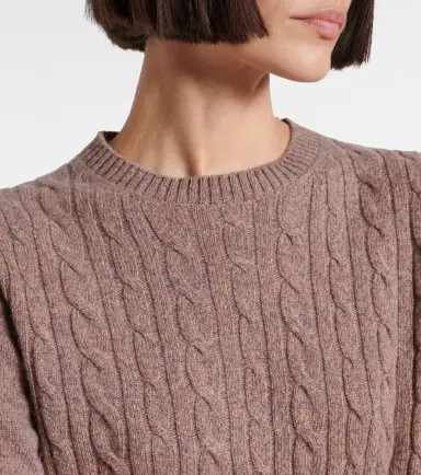 Loro Piana Treccia cable-knit cashmere sweater | Thumbnail 6 Loro Piana Treccia cable-knit cashmere sweater | Thumbnail 6